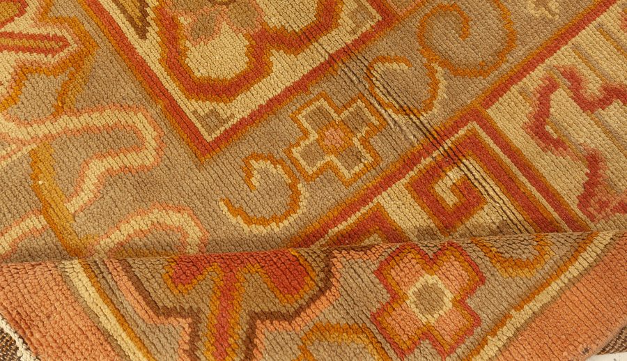 Vintage Art Nouveau Handmade Wool Rug BB2785