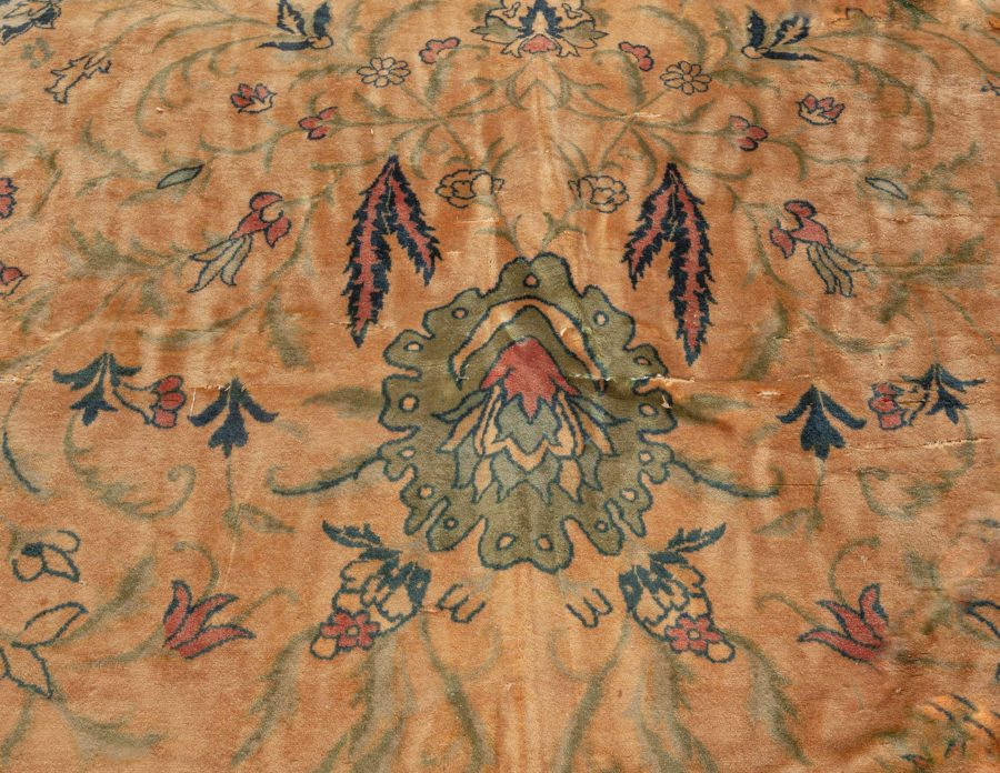 Oversized Antique Indian Handmade Wool Carpet (Size Adjusted) BB2855