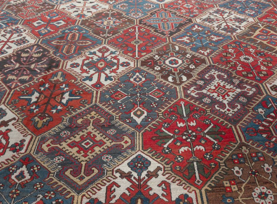 Authentic 19th Century Persian Bakhtiari Carpet BB3245