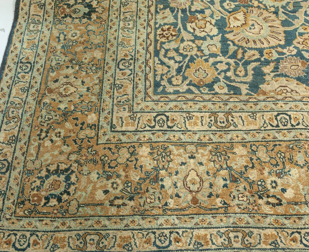 Antique Persian Tabriz Handwoven Wool Rug BB3256