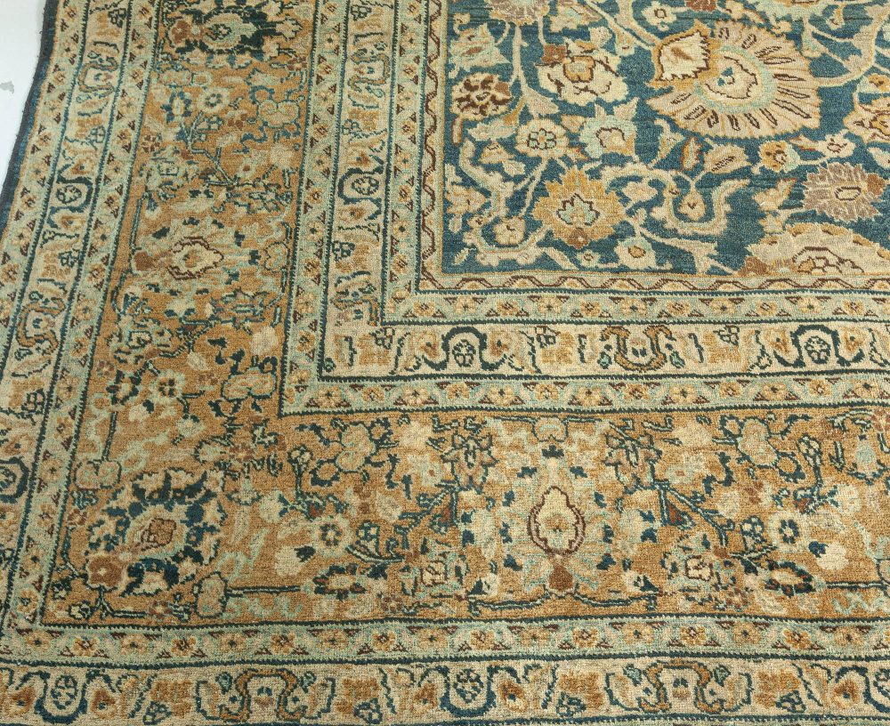 Antique Persian Tabriz Handwoven Wool Rug BB3256