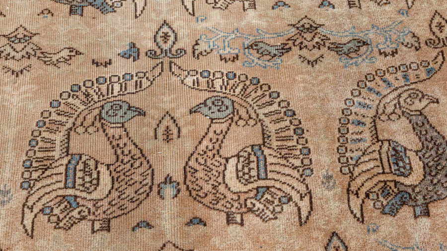 Fine Antique Persian Tabriz Handwoven Wool Carpet BB3294