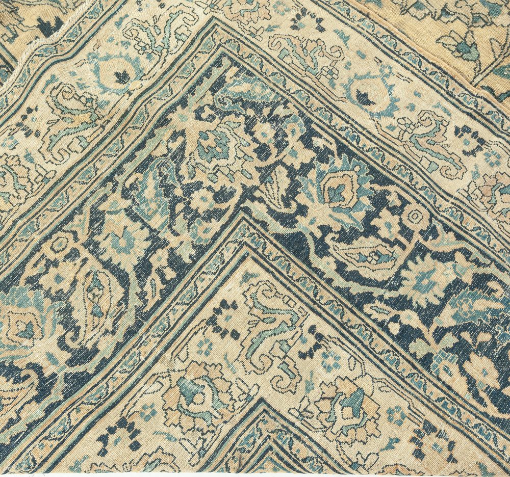 Fine Antique Persian Meshad Handmade Wool Rug BB3360