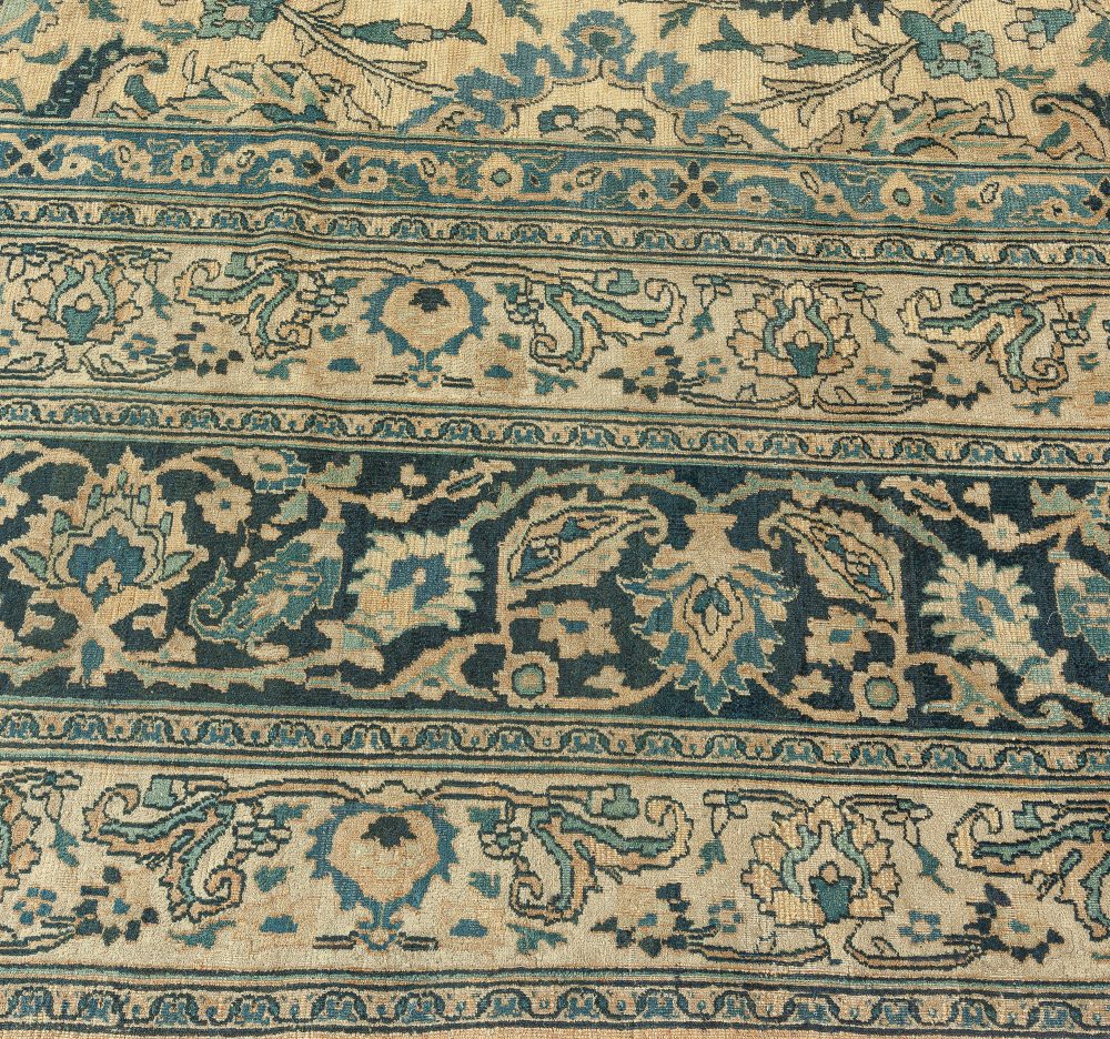 Fine Antique Persian Meshad Handmade Wool Rug BB3360