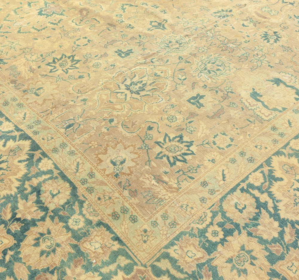 Fine Antique Indian Handmade Wool Rug BB3481