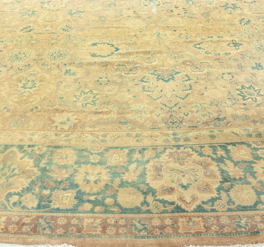 Fine Antique Indian Handmade Wool Rug BB3481