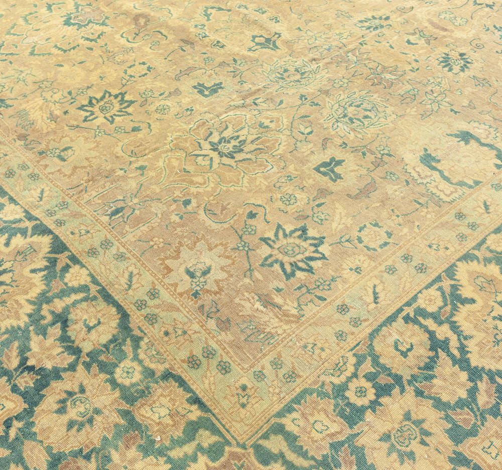 Fine Antique Indian Handmade Wool Rug BB3481