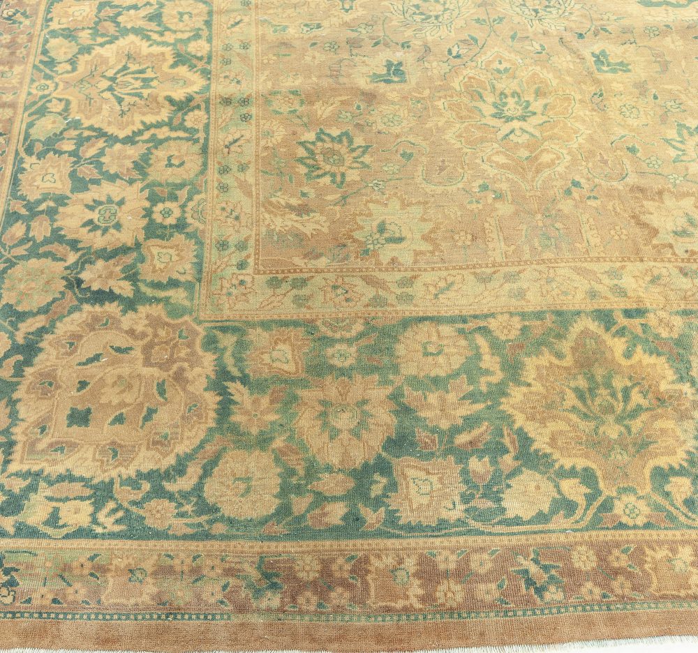 Fine Antique Indian Handmade Wool Rug BB3481