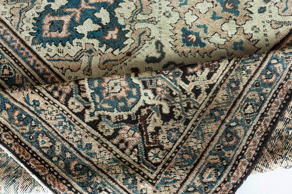 Authentic 19th Century Persian Sultanabad Handmade Wool Carpet BB3705