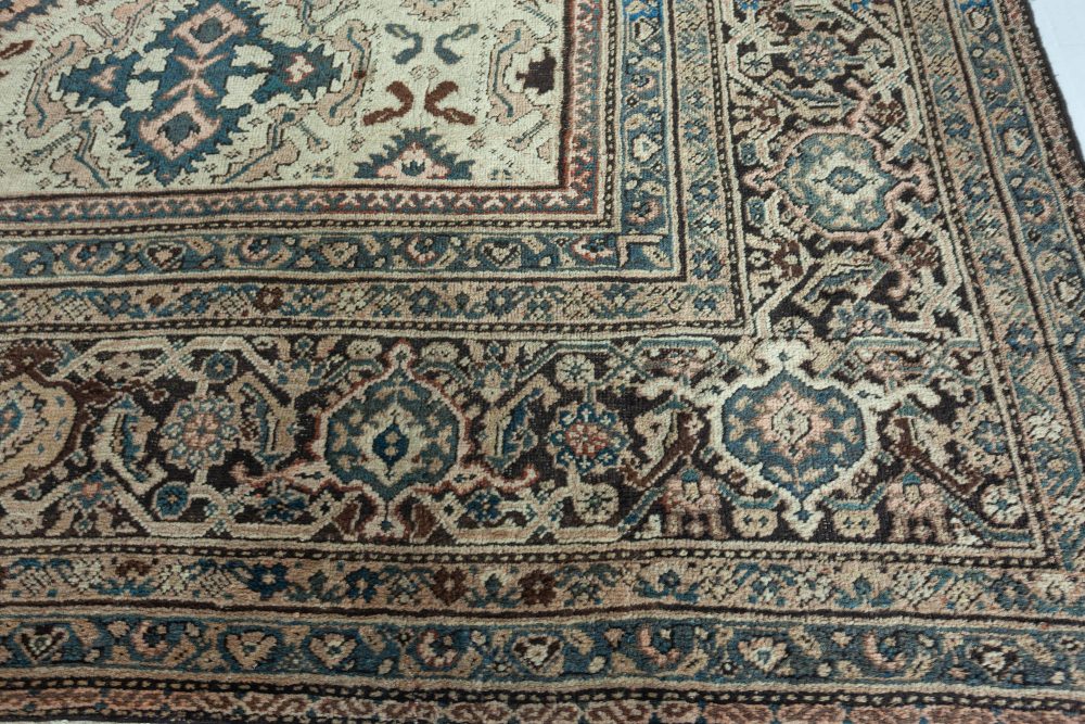 Authentic 19th Century Persian Sultanabad Handmade Wool Carpet BB3705