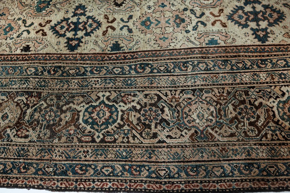 Authentic 19th Century Persian Sultanabad Handmade Wool Carpet BB3705