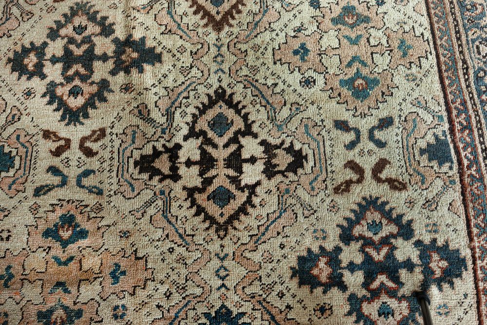 Authentic 19th Century Persian Sultanabad Handmade Wool Carpet BB3705