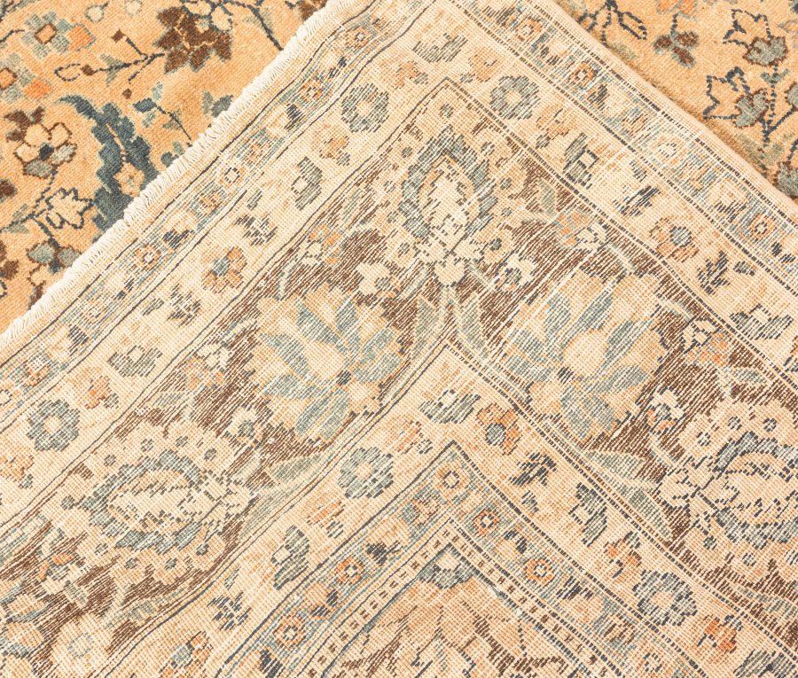 Vintage Persian Meshad Botanic Handmade Wool Carpet BB3761