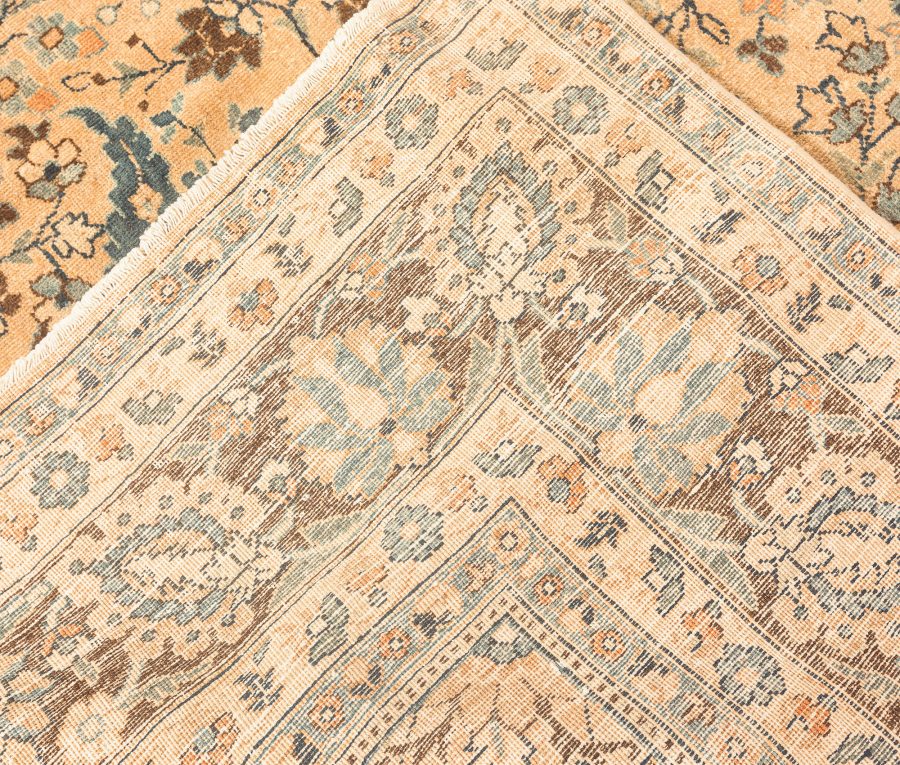 Vintage Persian Meshad Botanic Handmade Wool Carpet BB3761