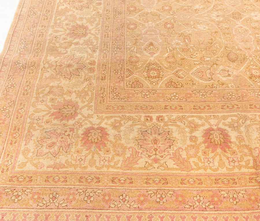 Fine Antique Indian Amritsar Botanic Carpet (Size Adjusted) BB3852