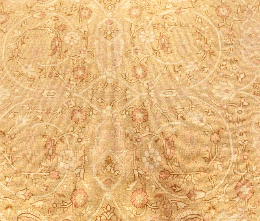 Fine Antique Indian Amritsar Botanic Carpet (Size Adjusted) BB3852