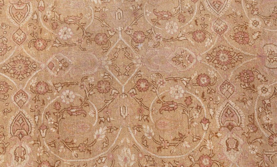 Fine Antique Indian Amritsar Botanic Carpet (Size Adjusted) BB3852
