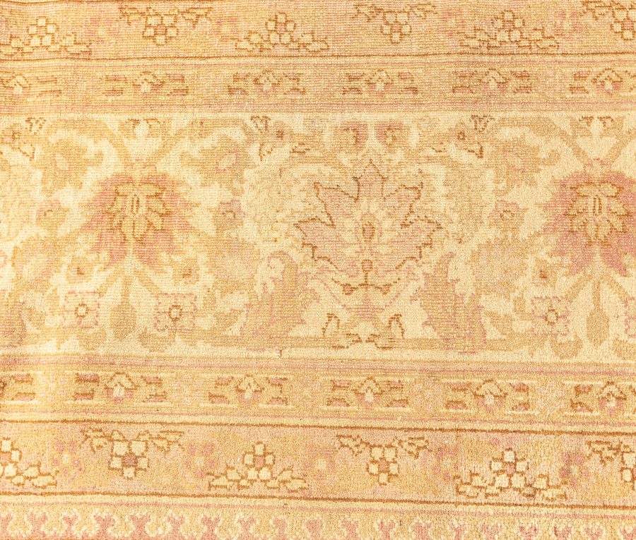 Fine Antique Indian Amritsar Botanic Carpet (Size Adjusted) BB3852