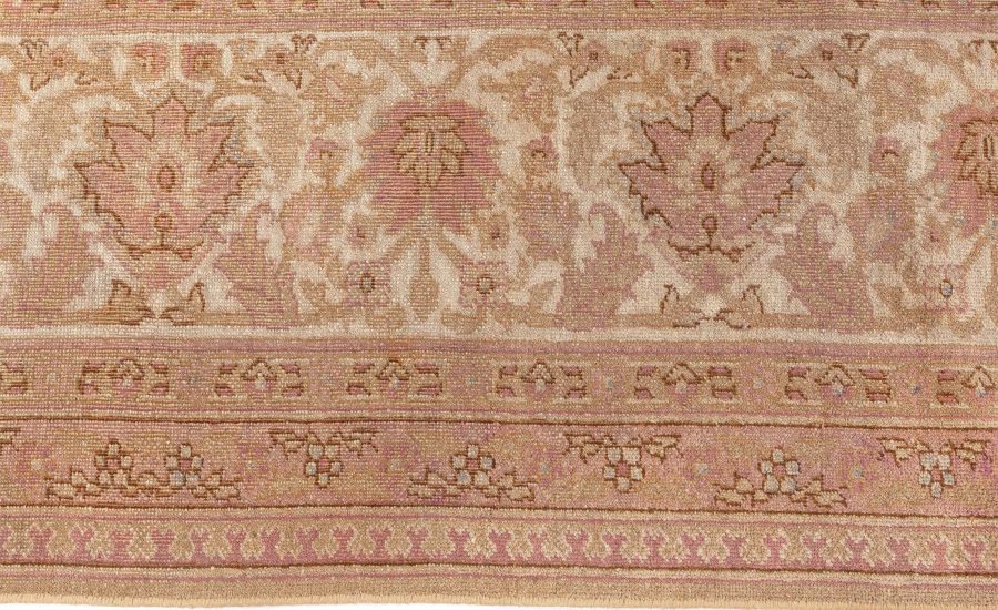 Fine Antique Indian Amritsar Botanic Carpet (Size Adjusted) BB3852