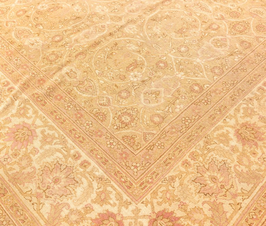Fine Antique Indian Amritsar Botanic Carpet (Size Adjusted) BB3852