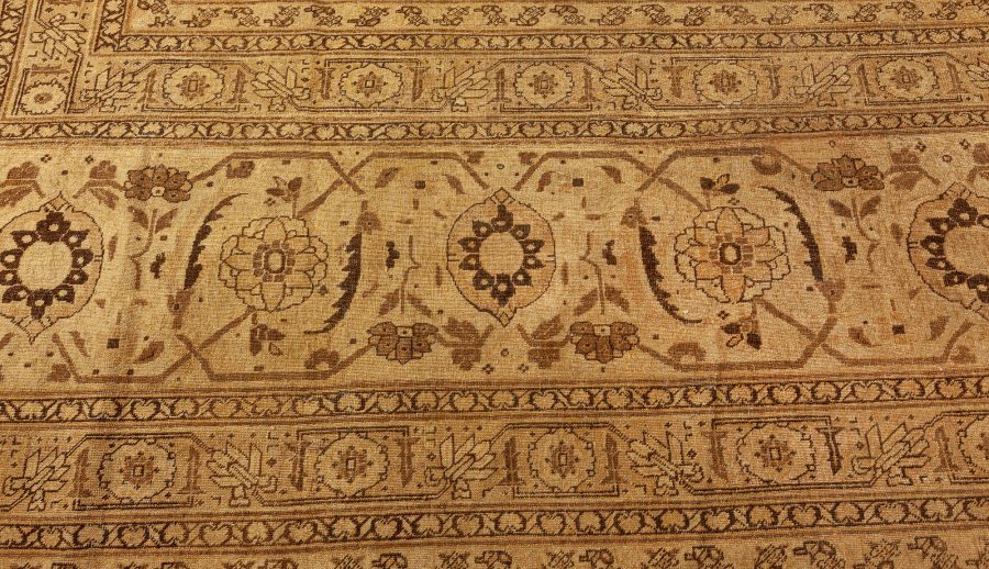 Oversized Antique Persian Tabriz Handmade wool Carpet BB3952