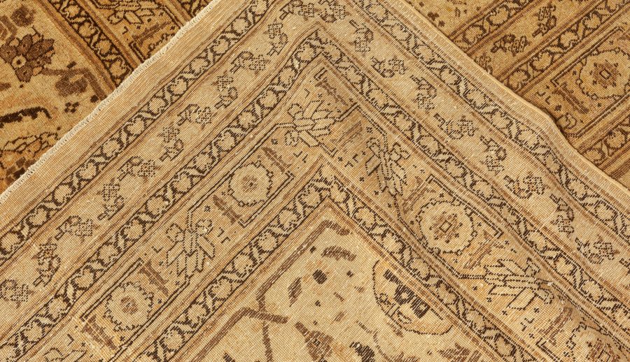 Oversized Antique Persian Tabriz Handmade wool Carpet BB3952