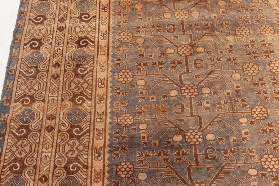 Fine Vintage Samarkand (Khotan) Handmade Wool Carpet BB3966