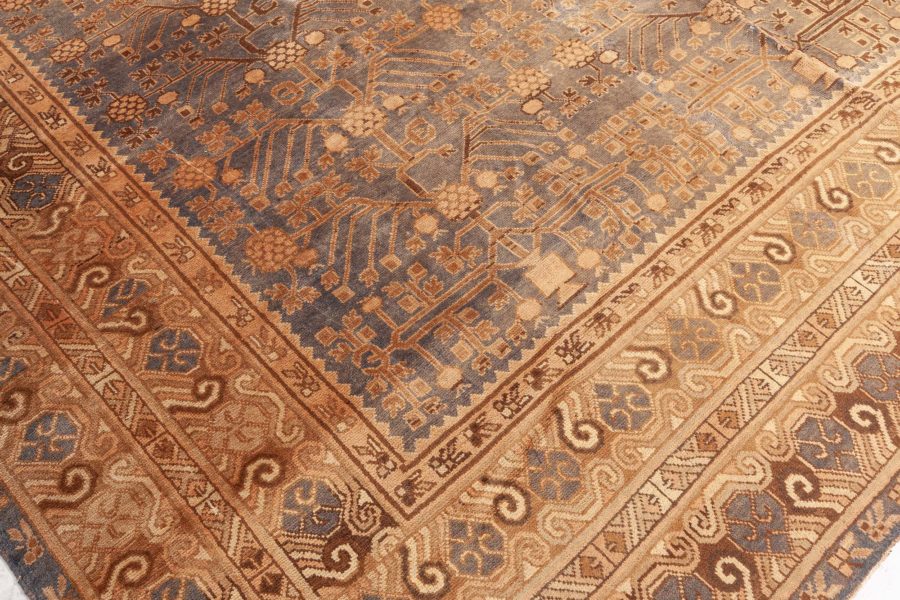 Fine Vintage Samarkand (Khotan) Handmade Wool Carpet BB3966