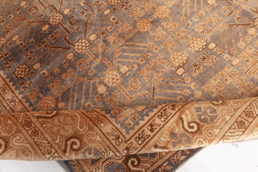 Fine Vintage Samarkand (Khotan) Handmade Wool Carpet BB3966