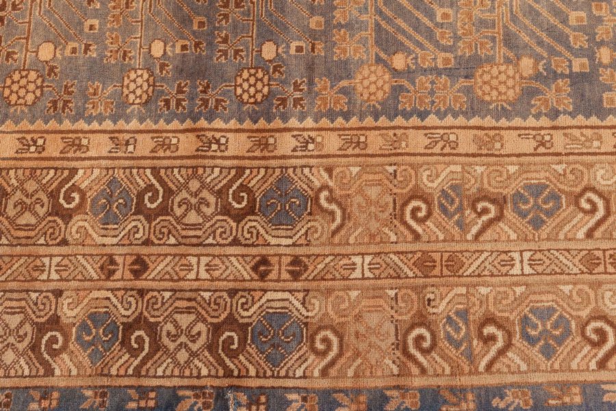 Fine Vintage Samarkand (Khotan) Handmade Wool Carpet BB3966