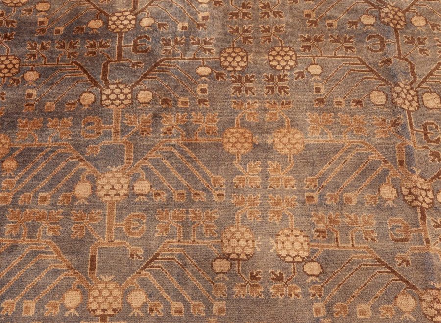 Fine Vintage Samarkand (Khotan) Handmade Wool Carpet BB3966