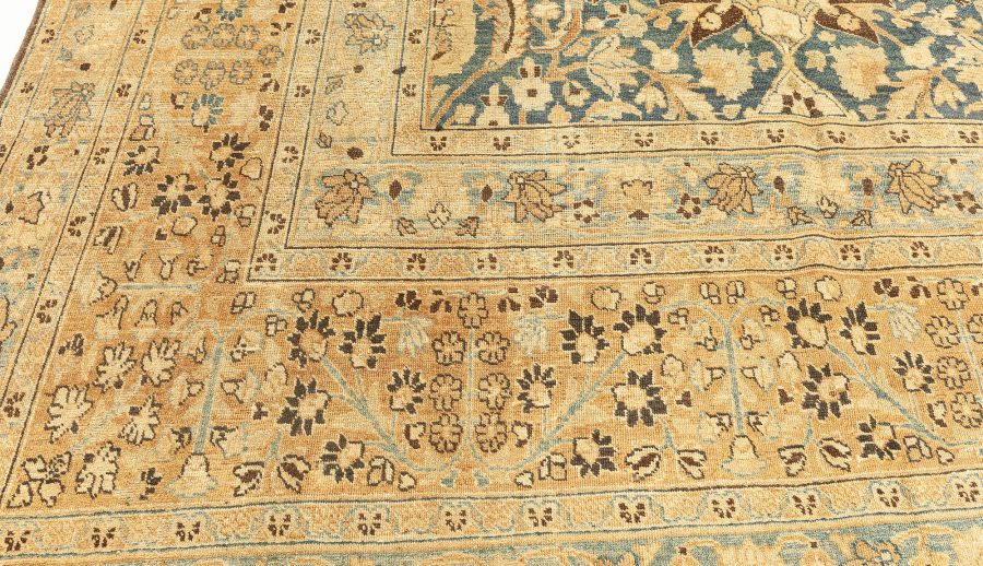 Antique Persian Khorassan Botanic Handmade Wool Rug BB4084