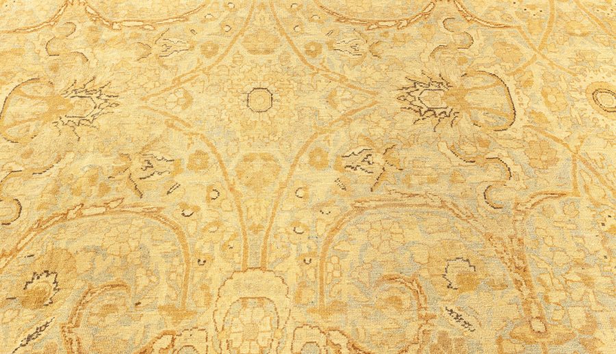 Authentic 19th Century Persian Kirman Handmade Wool Rug BB4128