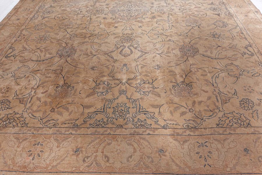 Antique Persian Tabriz Handmade Wool Rug BB4227