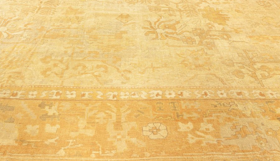 Antique Indian Amritsar Botanic Handmade Wool Rug BB4283