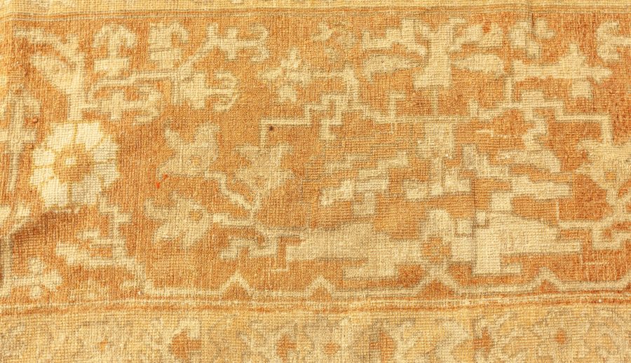 Antique Indian Amritsar Botanic Handmade Wool Rug BB4283