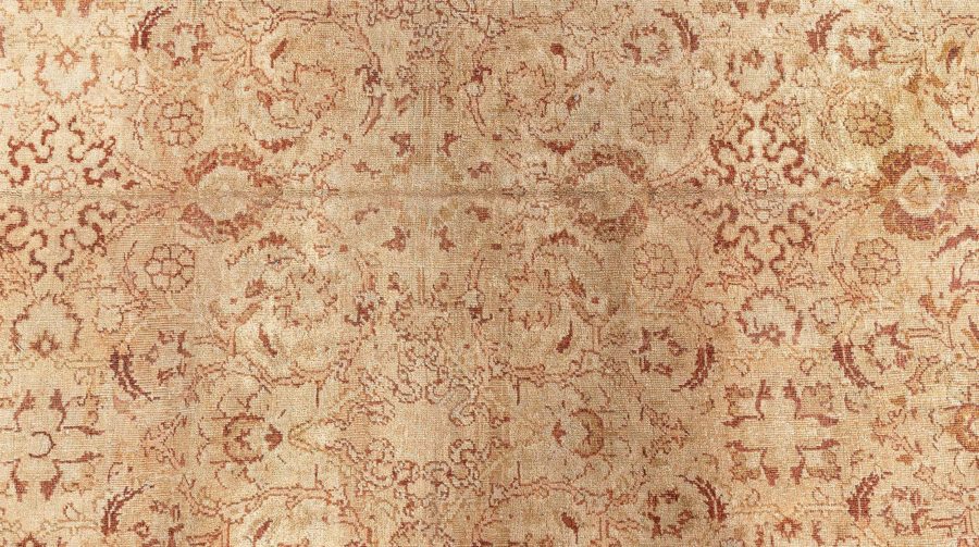 Authentic Early 20th Century Indian Amritsar Brown Rug BB4312