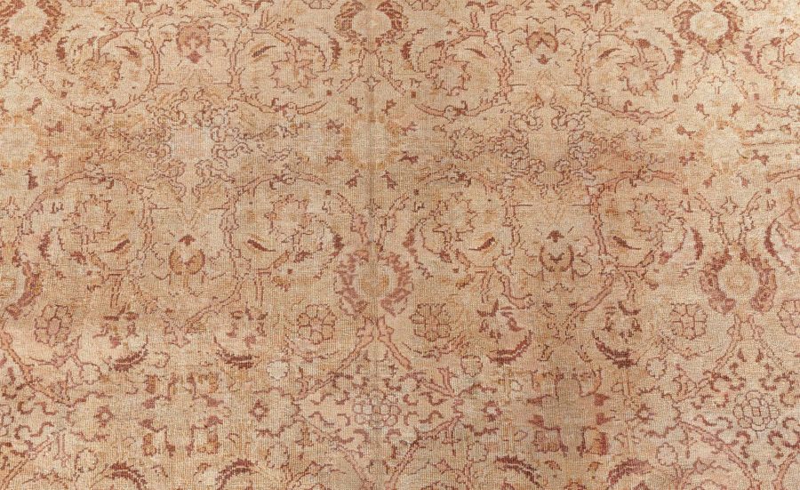 Authentic Early 20th Century Indian Amritsar Brown Rug BB4312