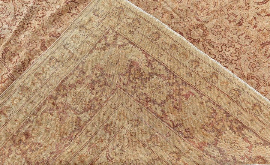 Authentic Early 20th Century Indian Amritsar Brown Rug BB4312