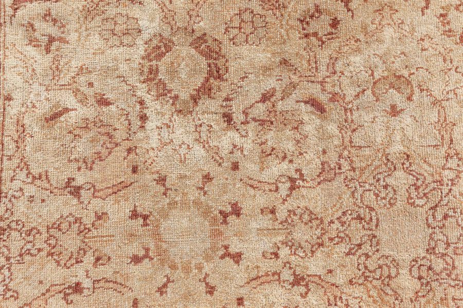 Authentic Early 20th Century Indian Amritsar Brown Rug BB4312