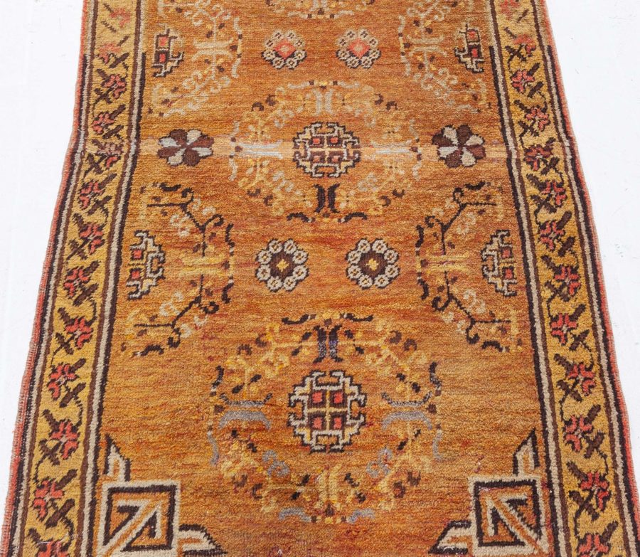 Vintage Samarkand (Khotan) Golden Yellow Rug BB4376