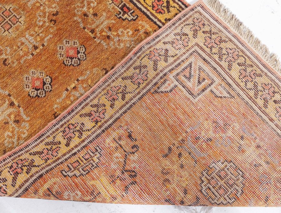 Vintage Samarkand (Khotan) Golden Yellow Rug BB4376