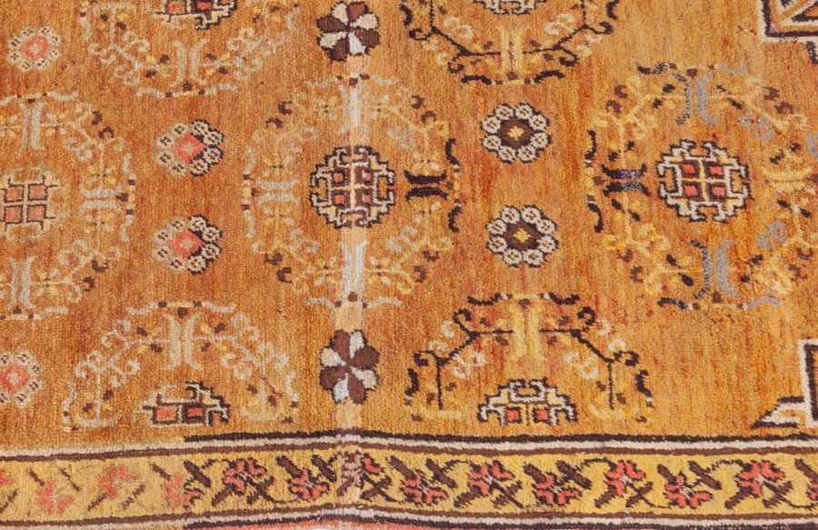 Vintage Samarkand (Khotan) Golden Yellow Rug BB4376