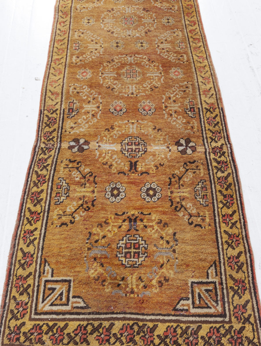 Vintage Samarkand (Khotan) Golden Yellow Rug BB4376