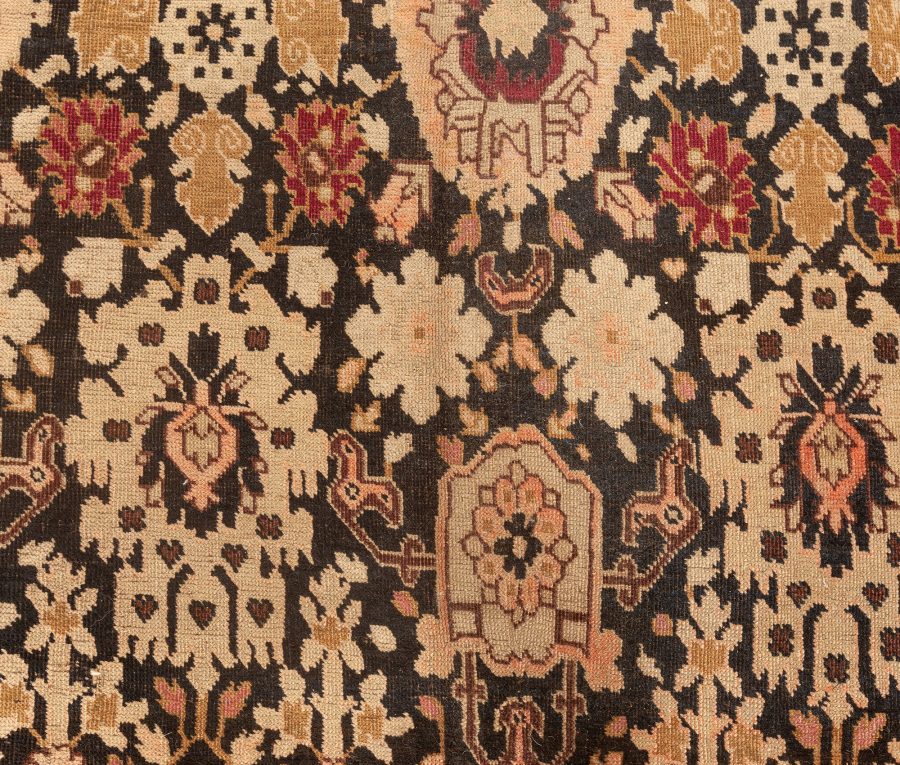 Authentic 19th Century Karabagh Botanic Handmade Wool Carpet BB4440
