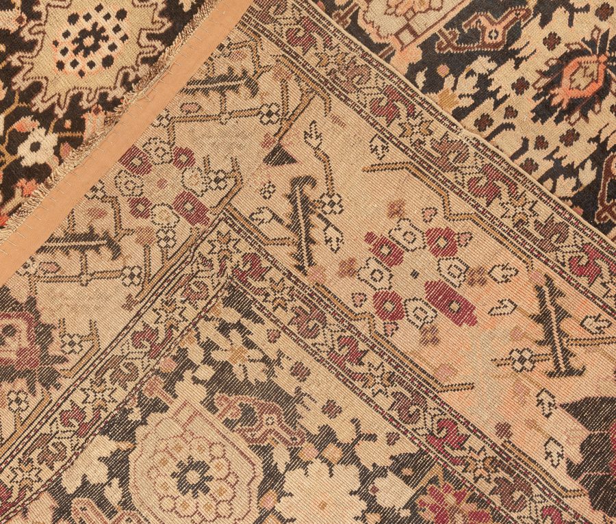 Authentic 19th Century Karabagh Botanic Handmade Wool Carpet BB4440