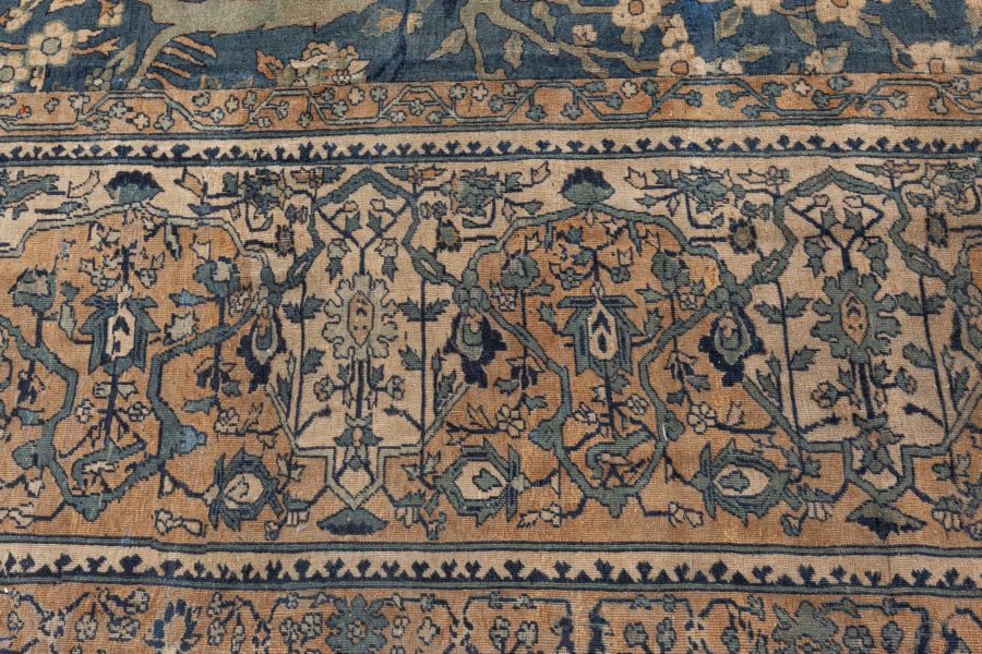 Fine Antique Indian Handmade Wool Rug BB4476