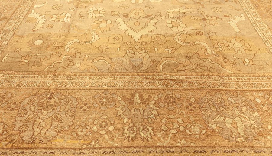 Fine Antique Persian Malayer Handmade Wool Rug BB4659