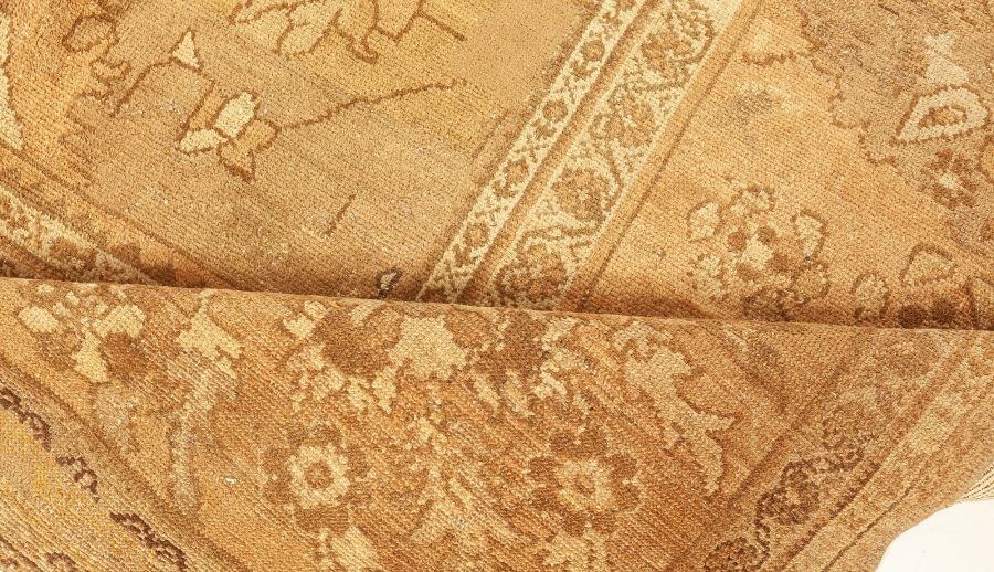 Fine Antique Persian Malayer Handmade Wool Rug BB4659