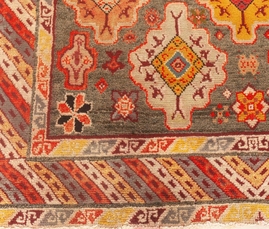 Vintage Moroccan Colorful Geometric Wool Rug BB4880